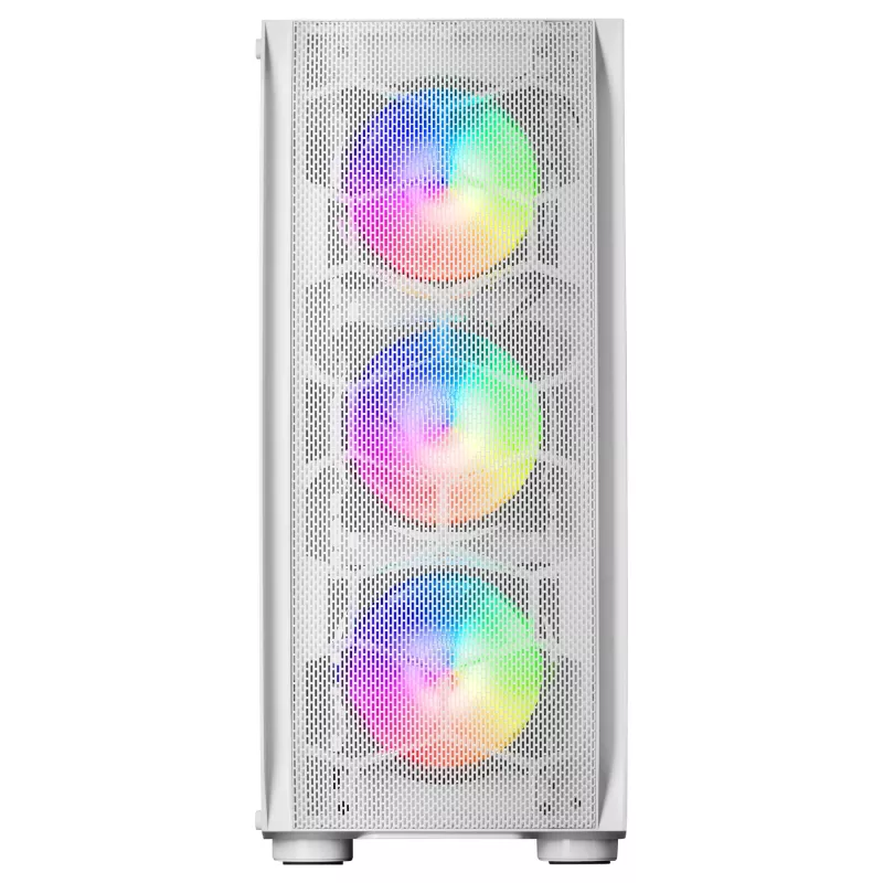 Mars Gaming MC-KX White Premium E-ATX Gaming Tower FREEZER CPU System 5 Ultra-quiet ARGB Fans ARGB valdiklis and RF valdiklis Mesh Front