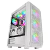 Mars Gaming MC-KX White Premium E-ATX Gaming Tower FREEZER CPU System 5 Ultra-quiet ARGB Fans ARGB valdiklis and RF valdiklis Mesh Front