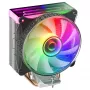 Mars Gaming MCPU-VR juodas procesoriaus aušintuvas su dvigubu begalybės veidrodžio ARGB efektu, 4 HCT šilumos vamzdeliais, 180 W TDP, itin tyliu 12 cm PWM ventiliatoriumi