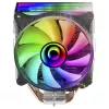 Mars Gaming MCPU-VR juodas procesoriaus aušintuvas su dvigubu begalybės veidrodžio ARGB efektu, 4 HCT šilumos vamzdeliais, 180 W TDP, itin tyliu 12 cm PWM ventiliatoriumi