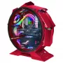 Mars Gaming MCORB Red Micro-ATX XL Gaming PC Case Custom Circular Design Double Tempered Glass