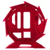 Mars Gaming MCORB Red Micro-ATX XL Gaming PC Case Custom Circular Design Double Tempered Glass