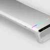 Mars Gaming MGS-ONE White Chroma RGB Monitor Stovas Reguliuojamo Dydžio Išmaniojo Telefono ir Planšetės Laikiklis Priekinis USB 2.0