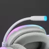 Mars Gaming MH-GLOW White 360° Full Chroma RGB Flow Headset Noise Cancelling Microphone Ultra-Lightweight Design Mempory-Foam Earpads Universal Compatibility