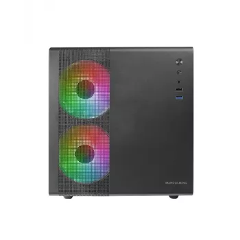 Mini Tower PC Mars Gaming MC-400 Baltas 2x 120mm priekiniai ventiliatoriai