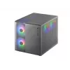 Mini Tower PC Mars Gaming MC-400 Baltas 2x 120mm priekiniai ventiliatoriai