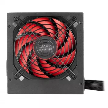 Mars Gaming MPIII650 PC ATX 650W maitinimo blokas 5 metų garantija Tylus AI-RPM technologija 85% efektyvumas Juodas