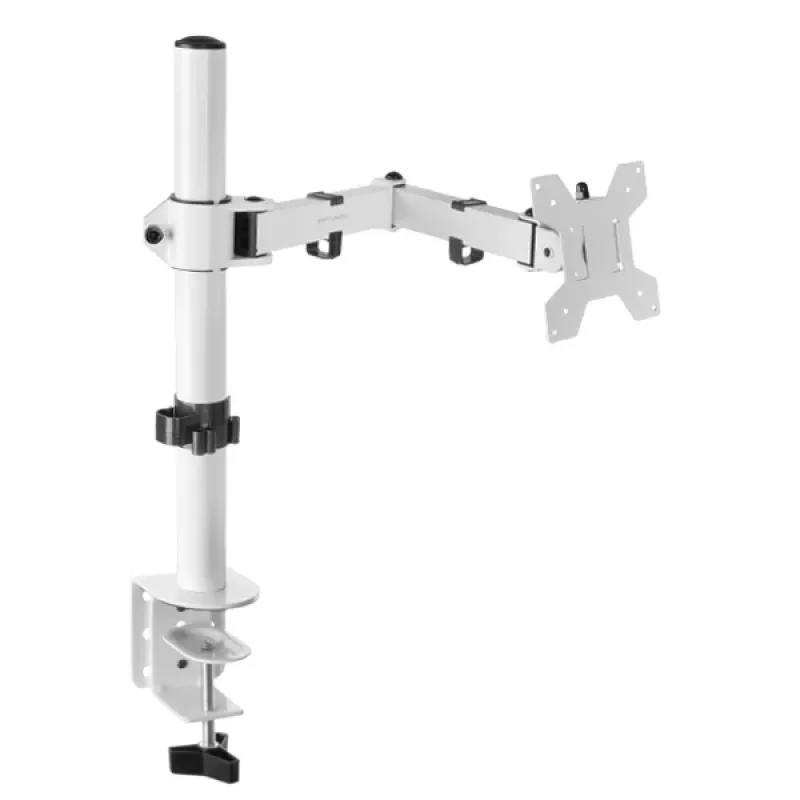 Mars Gaming MARM1W profesionalus monitoriaus laikiklis, spaustukas, 8 kg, 33 cm (13 coliai), 81,3 cm (32 coliai), 100 x 100 mm, balta