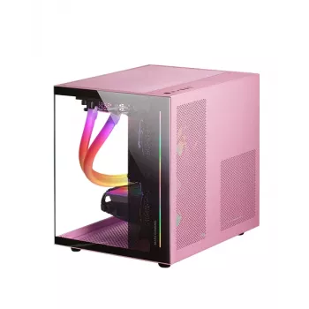 Mars Gaming Mini Tower Gaming Custom Premium MC-VIEWP, Mini Tower, PC, Rožinė, micro ATX, Mini-ITX, Metalas, Grūdintas stiklas, Žaidimams