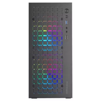 Mars Gaming Ultra-kompaktiškas žaidimų korpusas MC-COREW, Mini bokštas, PC, Juodas, micro ATX, Mini-ITX, Metalas, Grūdintas stiklas, Žaidimams