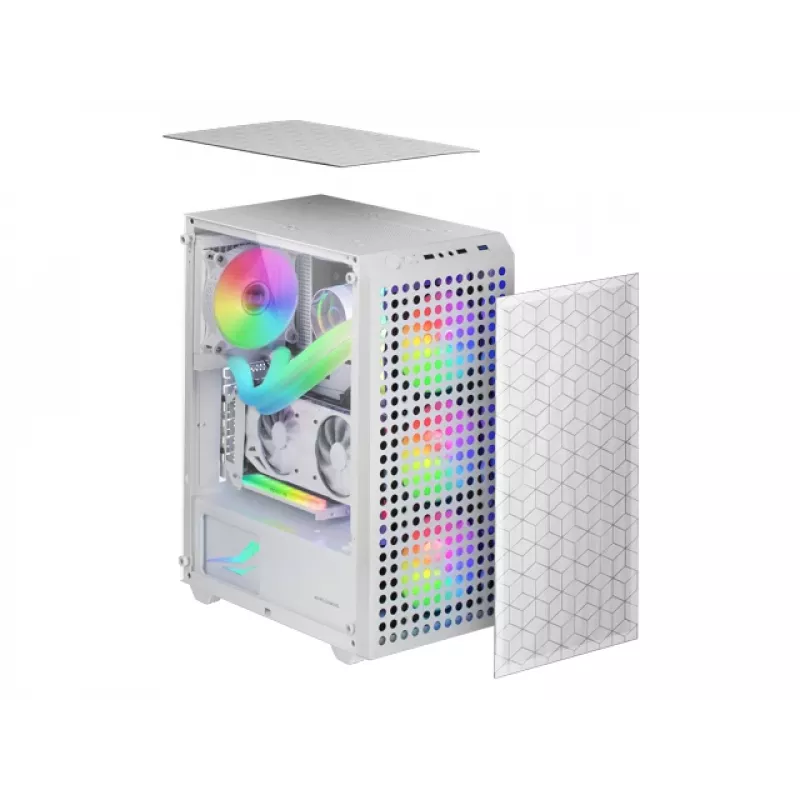 Mars Gaming MC-MAG Midi Tower baltas