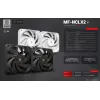 Mars Gaming MF-NCLX2W Kompiuterio korpuso ventiliatorius 12 cm Baltas 2 vnt.