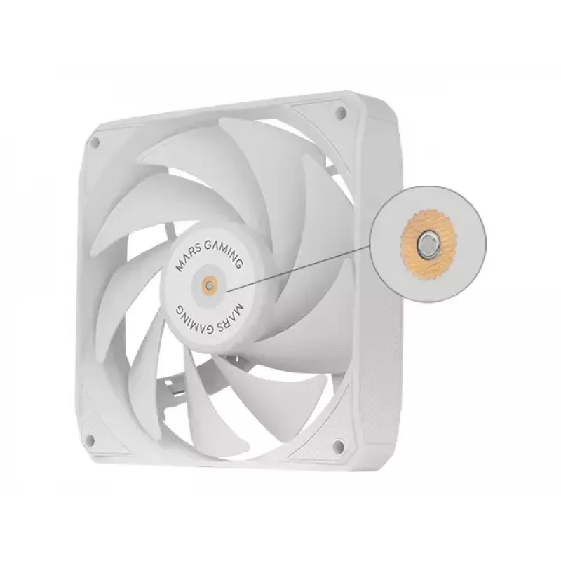Mars Gaming MF-NCLX2W Kompiuterio korpuso ventiliatorius 12 cm Baltas 2 vnt.