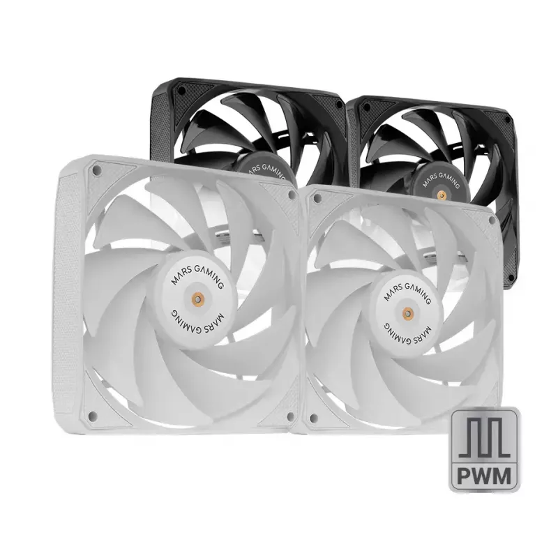 Mars Gaming MF-NCLX2W Kompiuterio korpuso ventiliatorius 12 cm Baltas 2 vnt.