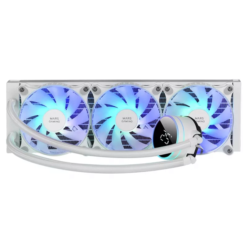 Mars Gaming ML-LCD360W procesoriaus skysčio aušinimo rinkinys 12 cm Baltas 1 vnt.