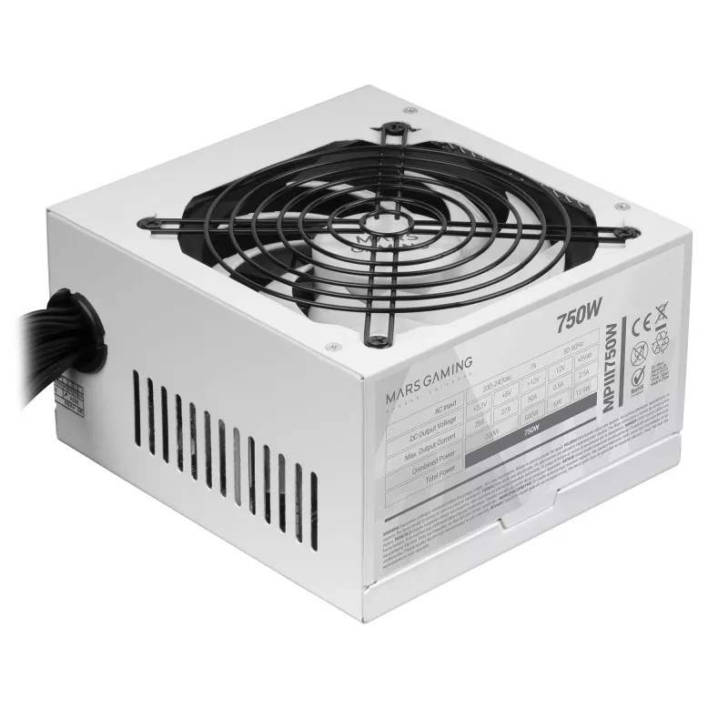 Mars Gaming MPIII750W maitinimo blokas 750 W 20+4 kontaktų ATX ATX balta