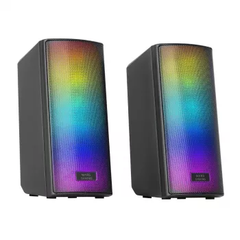 Mars Gaming MSRGB2 nešiojama/vakarėlių kolonėlė Stereo nešiojama kolonėlė Juoda 15 W