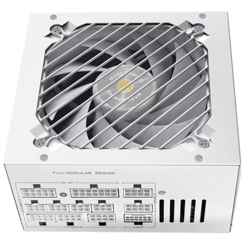 Mars Gaming MPB1000PSIW maitinimo blokas 1000 W 24 kontaktų ATX ATX Baltas