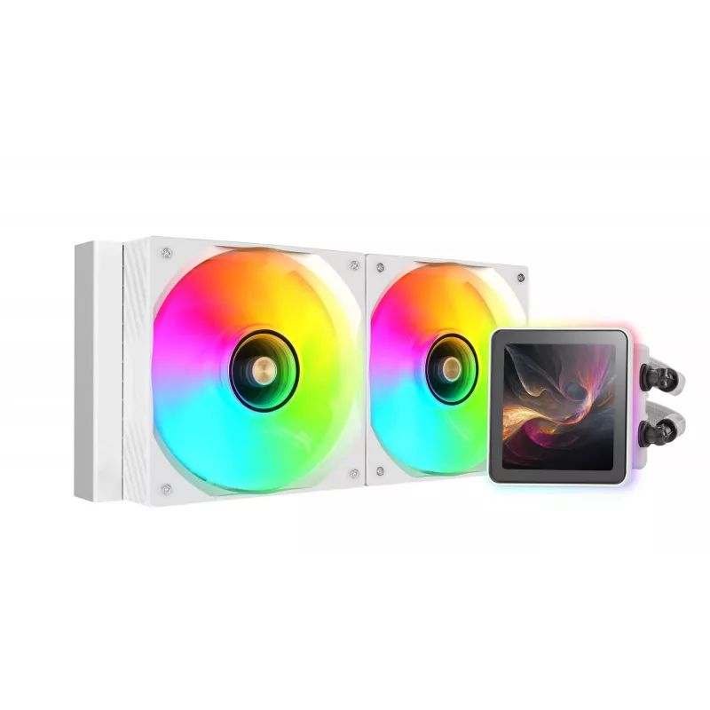 Mars Gaming ML-VISIONPRO240W procesoriaus „viskas viename“ skysčio aušintuvas 12 cm baltas 1 vnt.
