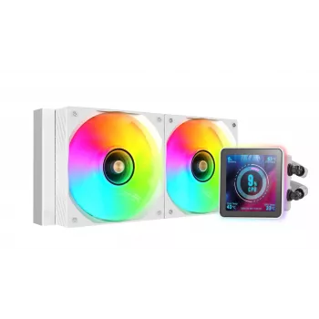 Mars Gaming ML-VISIONPRO240W procesoriaus „viskas viename“ skysčio aušintuvas 12 cm baltas 1 vnt.