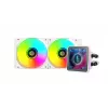Mars Gaming ML-VISIONPRO240W procesoriaus „viskas viename“ skysčio aušintuvas 12 cm baltas 1 vnt.