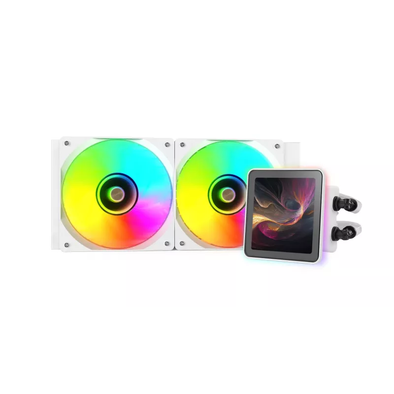 Mars Gaming ML-VISIONPRO240W procesoriaus „viskas viename“ skysčio aušintuvas 12 cm baltas 1 vnt.