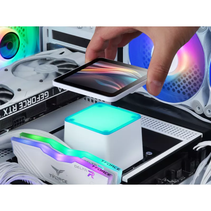 Mars Gaming ML-VISIONPRO240W procesoriaus „viskas viename“ skysčio aušintuvas 12 cm baltas 1 vnt.