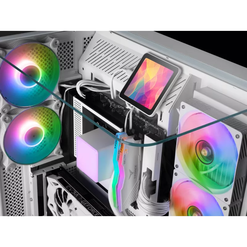 Mars Gaming ML-VISIONPRO240W procesoriaus „viskas viename“ skysčio aušintuvas 12 cm baltas 1 vnt.