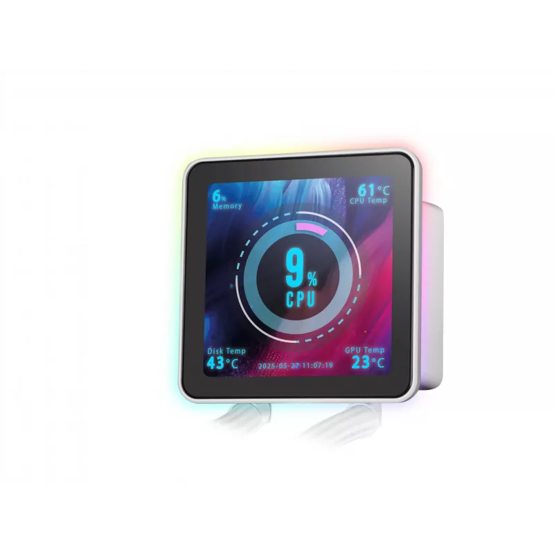 Mars Gaming ML-VISIONPRO240W procesoriaus „viskas viename“ skysčio aušintuvas 12 cm baltas 1 vnt.