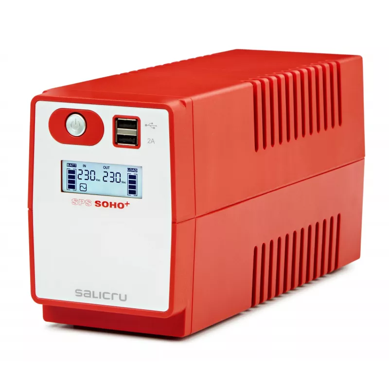 UPS SALICRU SPS 500 SOHO+ 500VA 300W USB LCD Schuko