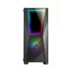 Mars Gaming MC777, ATX kompiuterio korpusas, ARGB apšvietimas, juodas, PC, juoda, ATX, micro ATX, Mini-ITX, mėlyna, žalia, raudona, 15,8 cm, 31,8 cm