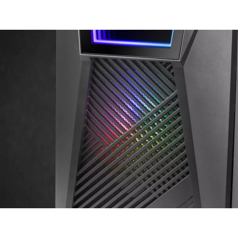 Mars Gaming MC777, ATX kompiuterio korpusas, ARGB apšvietimas, juodas, PC, juoda, ATX, micro ATX, Mini-ITX, mėlyna, žalia, raudona, 15,8 cm, 31,8 cm
