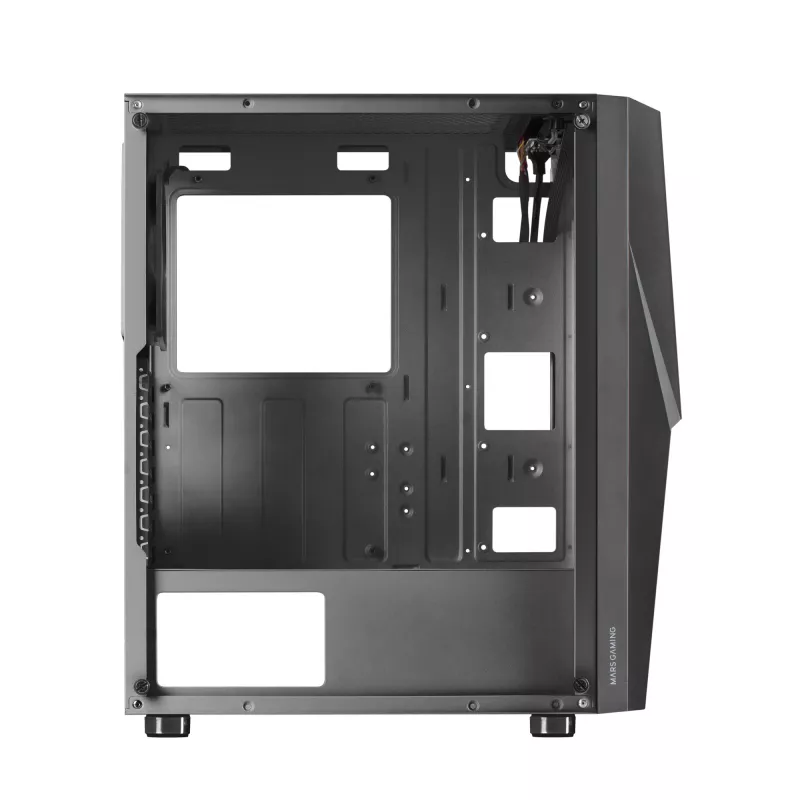 Mars Gaming MC777, ATX kompiuterio korpusas, ARGB apšvietimas, juodas, PC, juoda, ATX, micro ATX, Mini-ITX, mėlyna, žalia, raudona, 15,8 cm, 31,8 cm