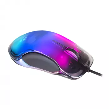 Mars Gaming MMGLOW žaidimų pelė RGB Chroma-Glow veidrodinė apdaila 12800 DPI juoda