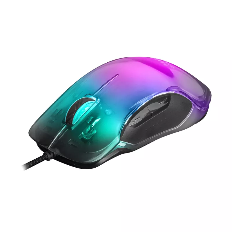 Mars Gaming MMGLOW žaidimų pelė RGB Chroma-Glow veidrodinė apdaila 12800 DPI juoda