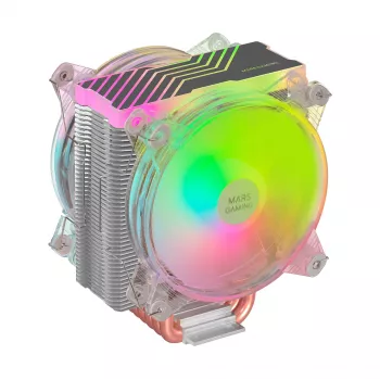 Mars Gaming MCPU66 Triple ARGB CPU aušintuvas 6 šilumos vamzdeliai HCT TDP 220W 2 ventiliatoriai 12cm