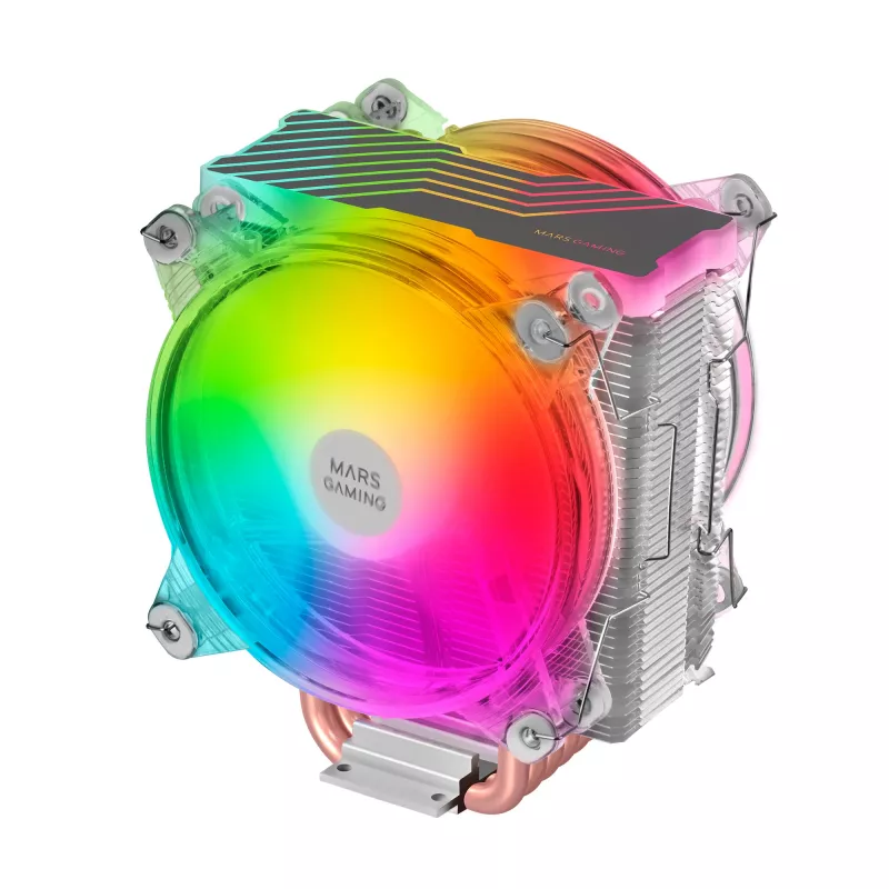Mars Gaming MCPU66 Triple ARGB CPU aušintuvas 6 šilumos vamzdeliai HCT TDP 220W 2 ventiliatoriai 12cm