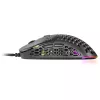 Mars Gaming MM55 Juoda RGB Chroma Gaming pelė Ultra-lightweight 55g 12800 DPI HUANO Mechanical Switches