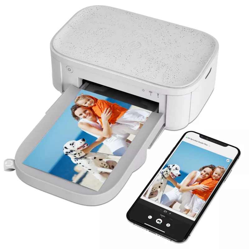 HP Sprocket Studio Plus nuotraukų spausdintuvas Dažų sublimacija 300 x 300 DPI 4 col. x 6 col. (10x15 cm) Wi-Fi