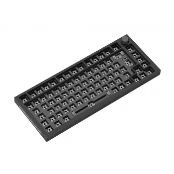 Klaviatūros plikas korpusas GLORIOUS GMMK Pro — 75% aliuminio korpusas, juodas, 332×135×32 mm, 1,5 kg