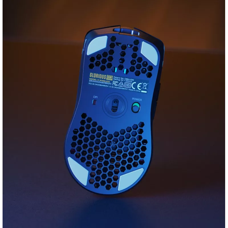 Glorious Gaming Glorious Model O Wireless - Matinė juoda, Dešiniarankė, Optinė, Belaidis RF, 19000 DPI, 1 ms, Juoda