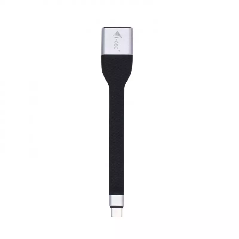 ITEC USB-C į DisplayPort adapteris i-tec USB-C plokščias DP Adapter 4K/60 Hz, 0,11 m kabelis, juodas