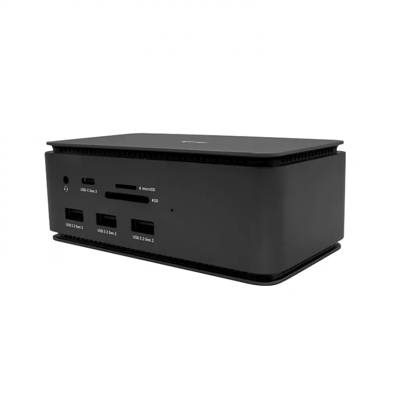 i-tec Metal USB4 dokinimo stotelė Dual 4K HDMI DP su maitinimo tiekimu 80 W + universalus įkroviklis 100 W