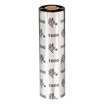 Zebra 1600 Wax termotransferinė juosta 450 m Juoda