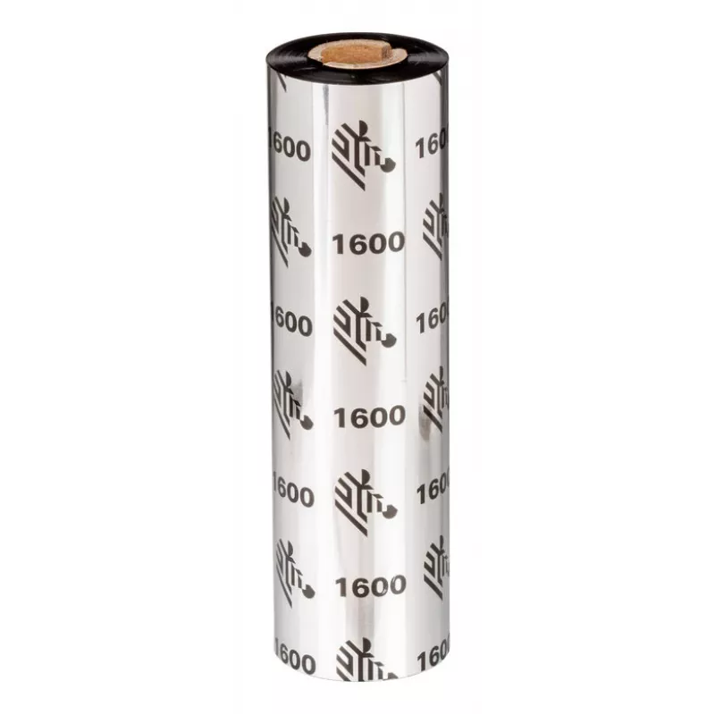 Zebra 1600 Wax termotransferinė juosta 450 m Juoda