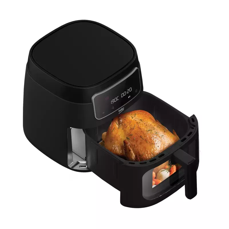 Karšto oro gruzdintuvė BEKO FRL3374B 7,6 l 1750 W juoda, jutiklinis valdymas, 9 programos, 35–200 °C