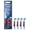 Pakaitiniai dantų šepetėlių antgaliai BRAUN Oral‑B Spiderman 4 vnt., suderinami su Oral‑B rankenomis, modelis 014052