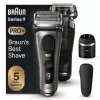 Foil shaver BRAUN Series 9 Pro+ 9565cc — 5 galvučių, drėgnam ir sausam skutimuisi, Li-Ion baterija, 60 min, metalinis