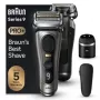 Foil shaver BRAUN Series 9 Pro+ 9565cc — 5 galvučių, drėgnam ir sausam skutimuisi, Li-Ion baterija, 60 min, metalinis