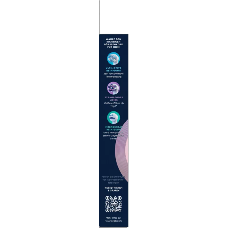 Oral-B 8700216194679 dantų šepetėlio galvutė 6 vnt. Balta